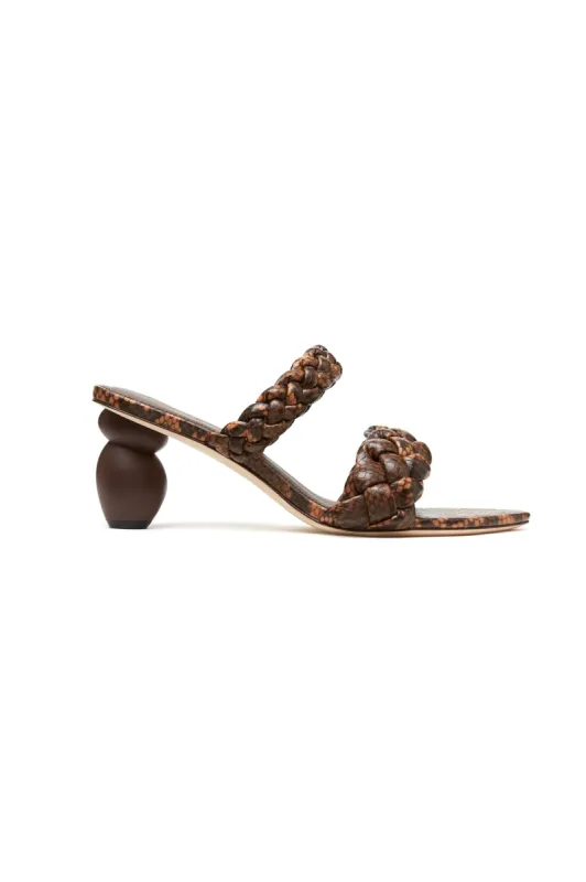 Stone Woven Heeled Sandal sold by Aje