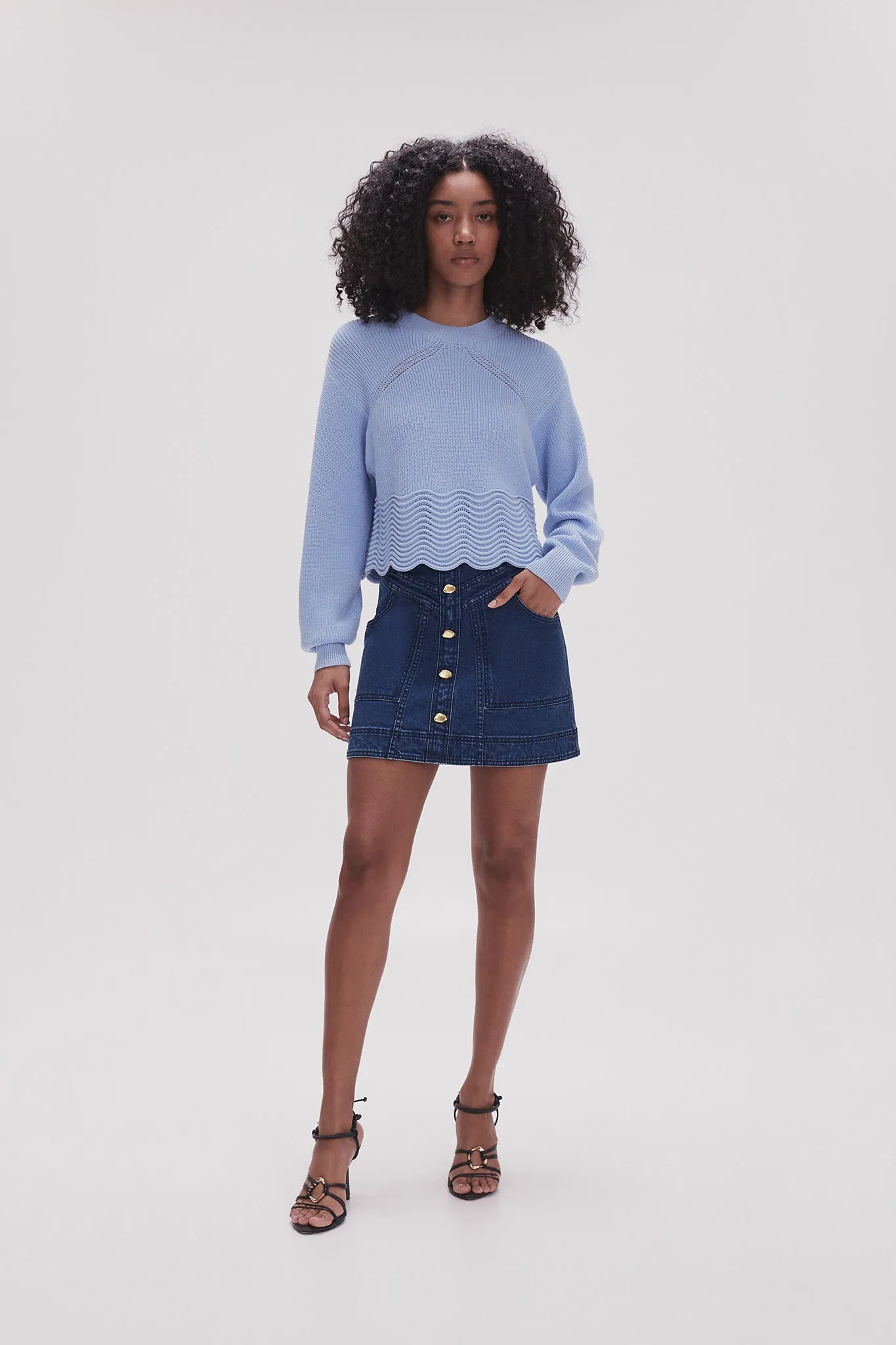 Cordelia Scallop Hem Jumper sold by Aje product image thumbnail 3