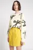 Camille Leather Tulip Mini Skirt sold by Aje