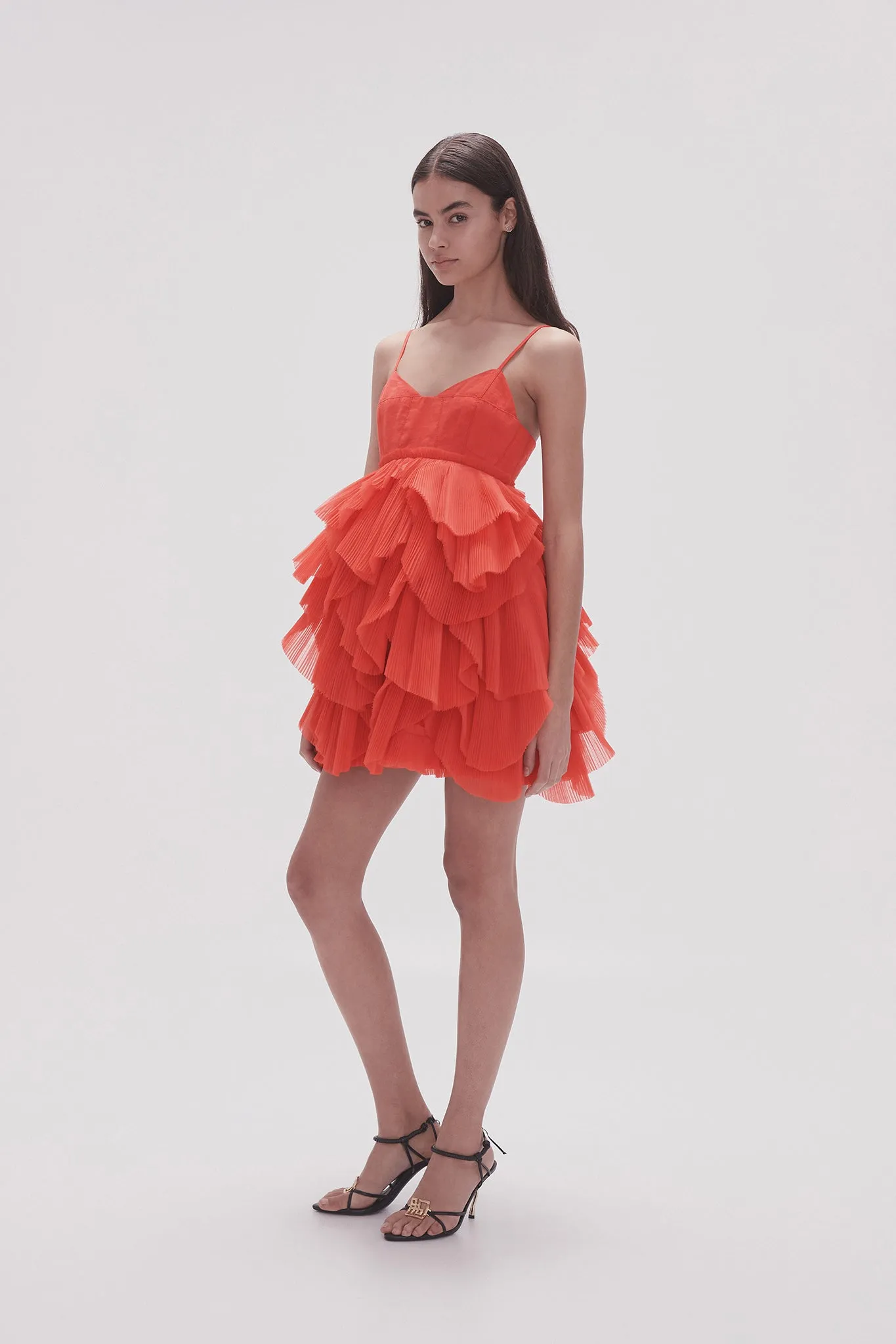 Elsie Pleat Mini Dress sold by Aje product image thumbnail 4