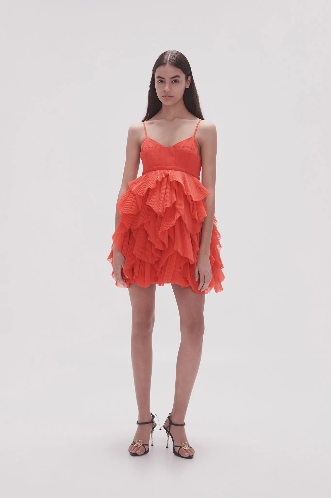 Elsie Pleat Mini Dress sold by Aje