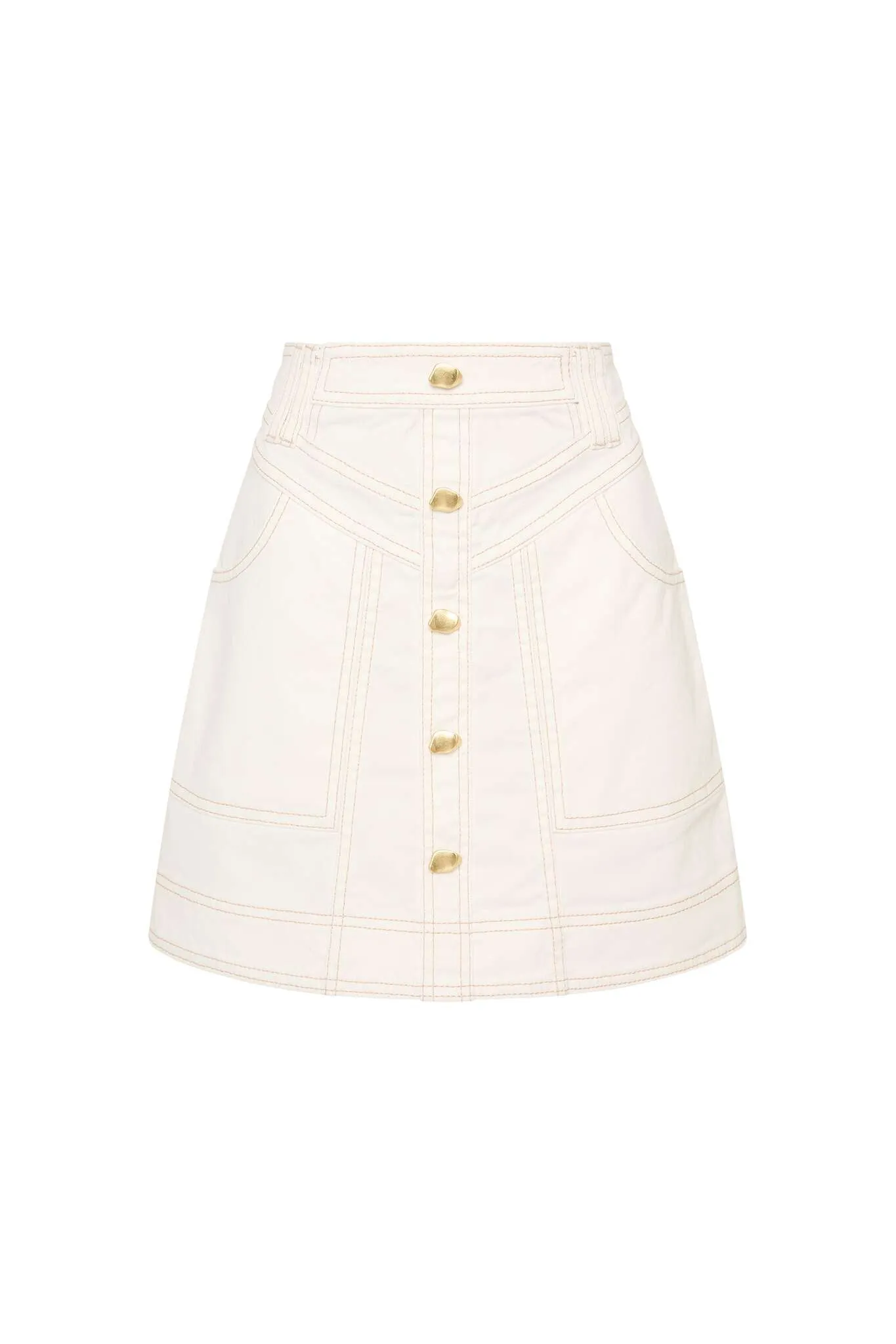 Belmond Denim Mini Skirt sold by Aje product image thumbnail 2