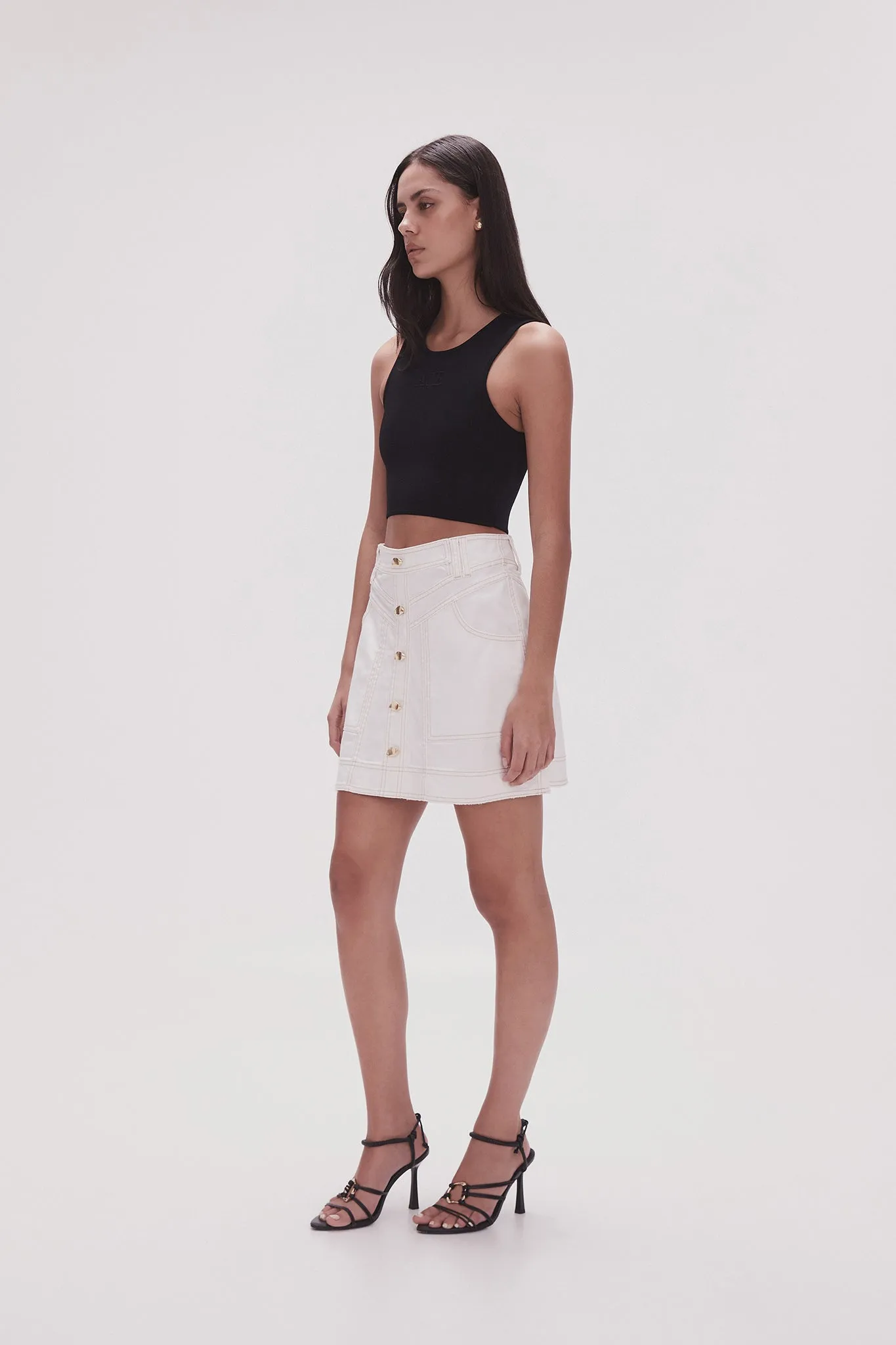 Belmond Denim Mini Skirt sold by Aje product image thumbnail 3