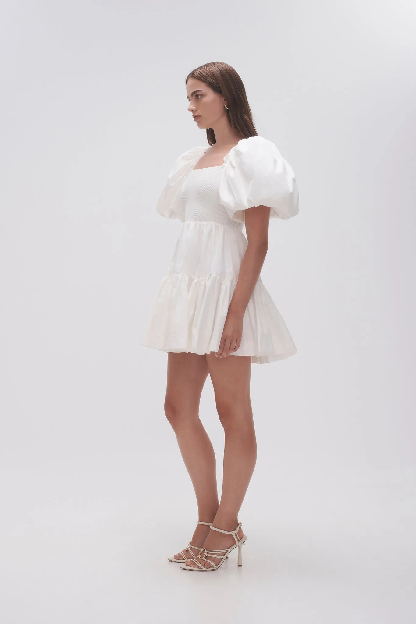 Casa Puff Sleeve Mini Dress sold by Aje product image thumbnail 3