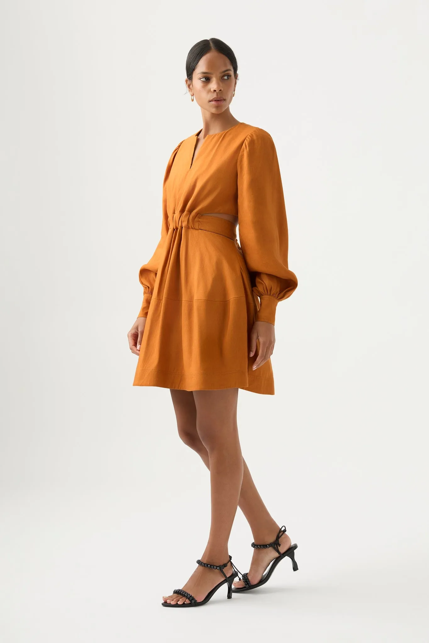 Spectral V-Neck Mini Dress sold by Aje product image thumbnail 3