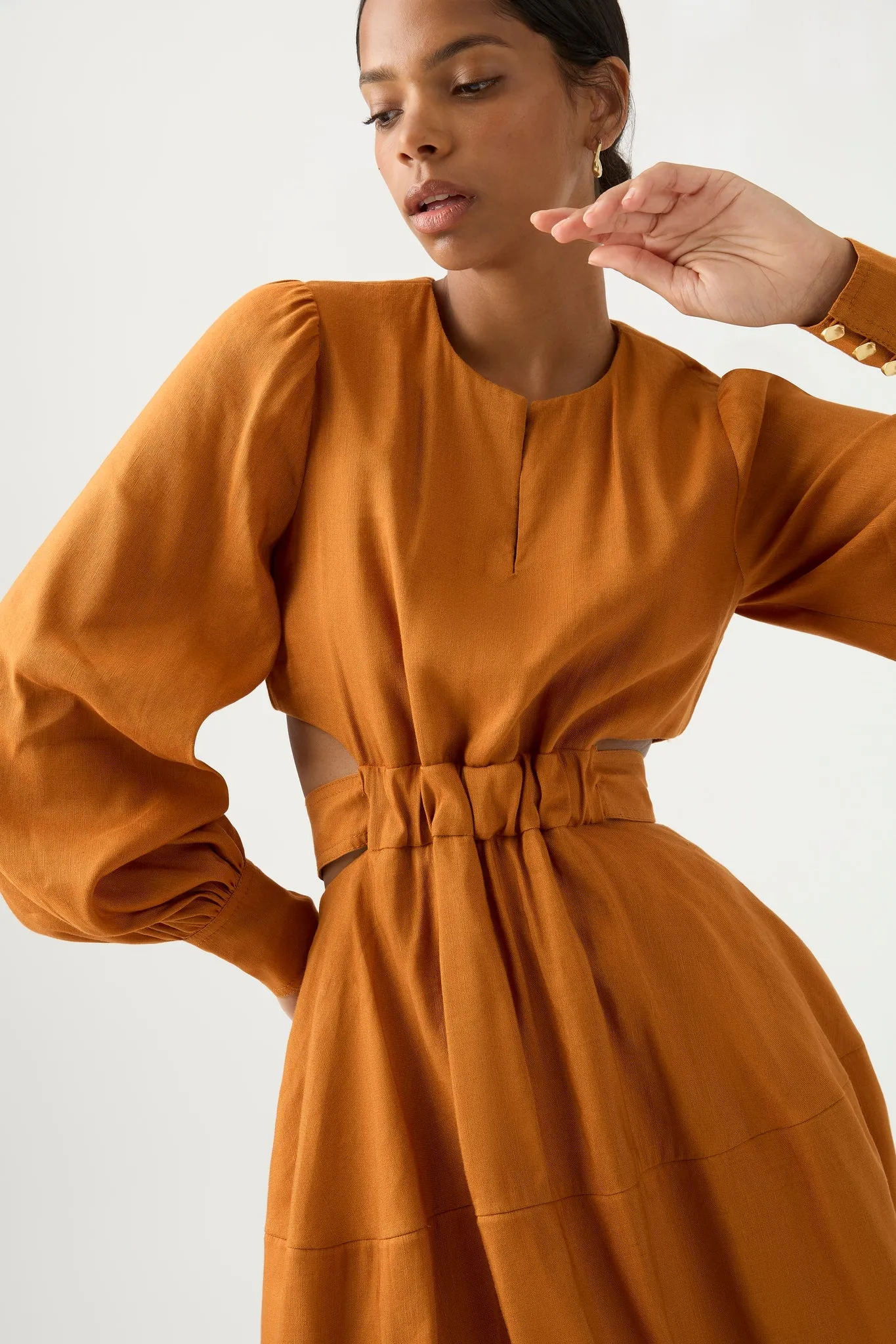 Spectral V-Neck Mini Dress sold by Aje product image thumbnail 4