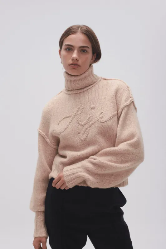 Evita Balloon Sleeve Jumper sold by Aje