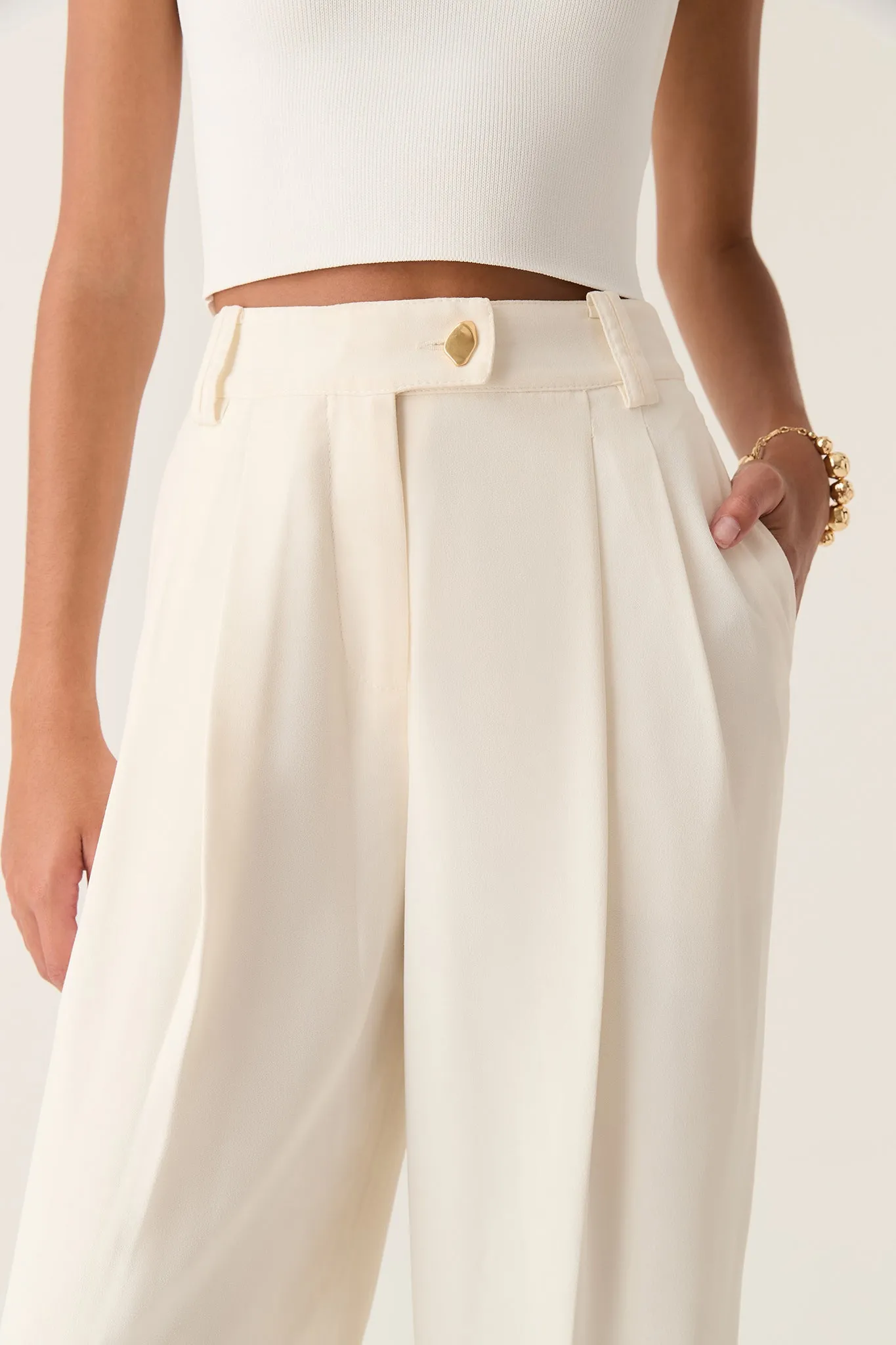 Harlem Pleat Front Pant sold by Aje product image thumbnail 4