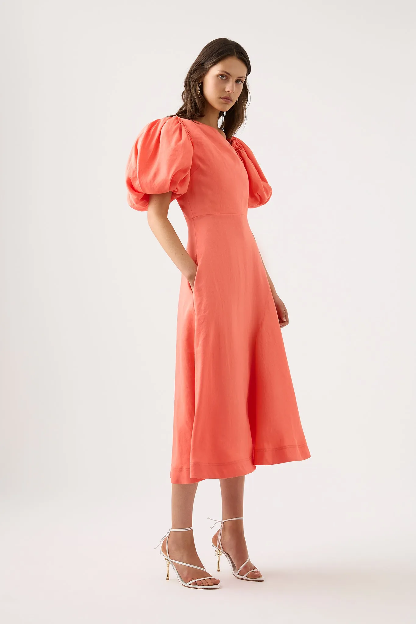 Maia Off Shoulder Midi Dress sold by Aje product image thumbnail 3