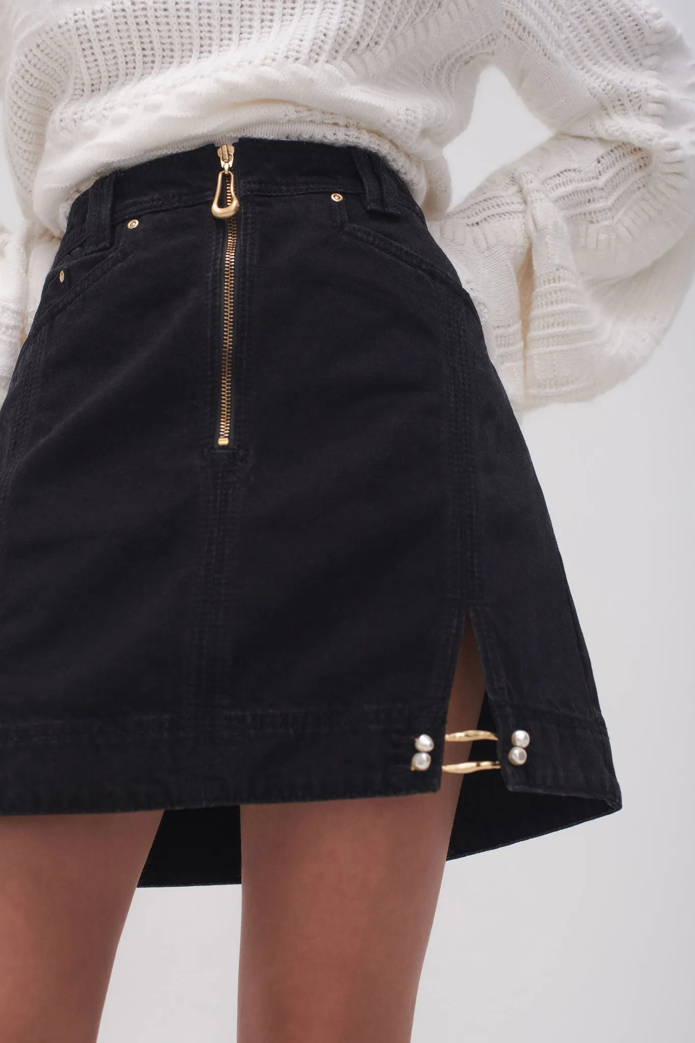 Willa Denim Mini Skirt sold by Aje product image thumbnail 5