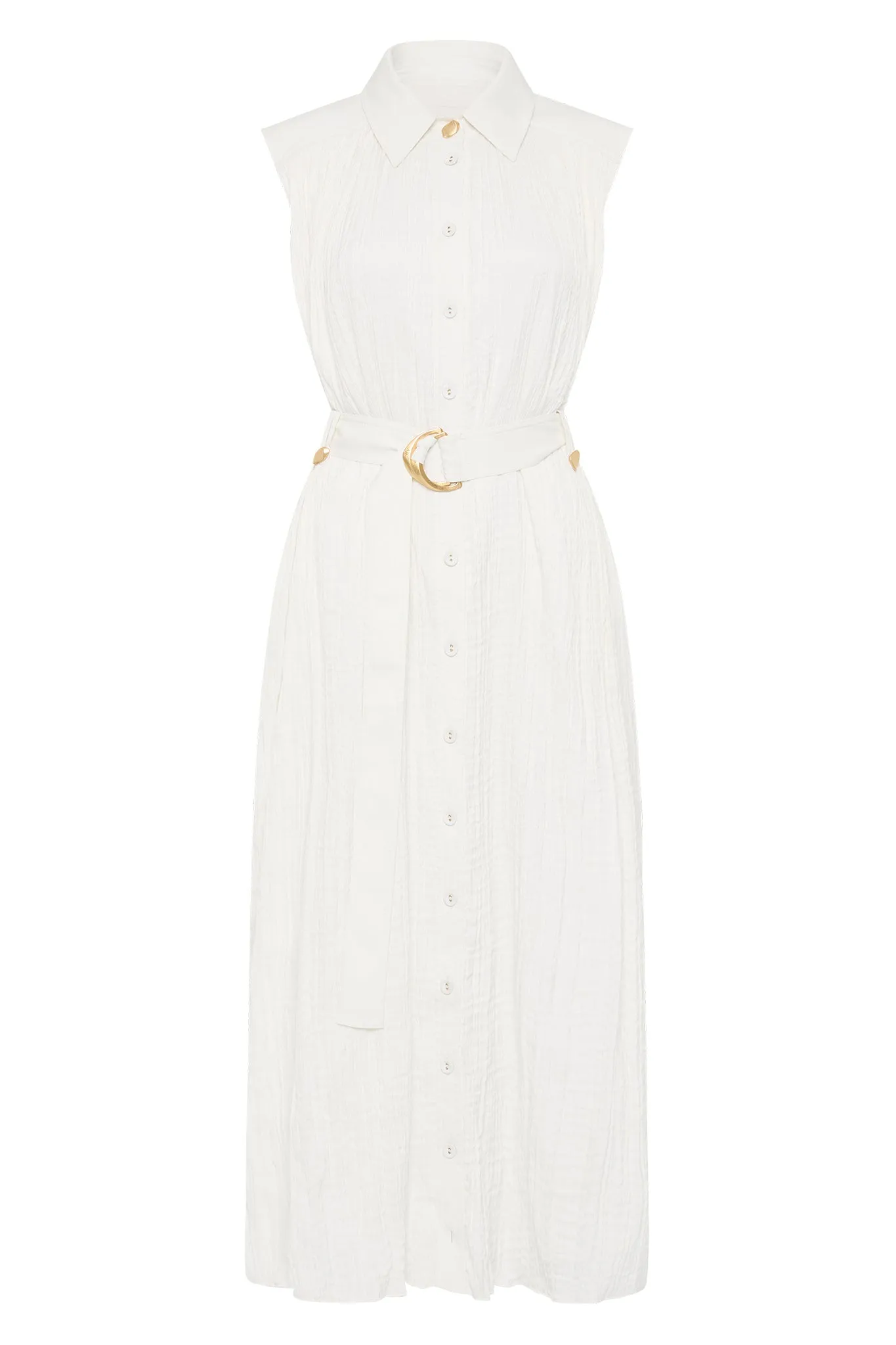 Risen Crushed Pleat Midi Dress sold by Aje product image thumbnail 2