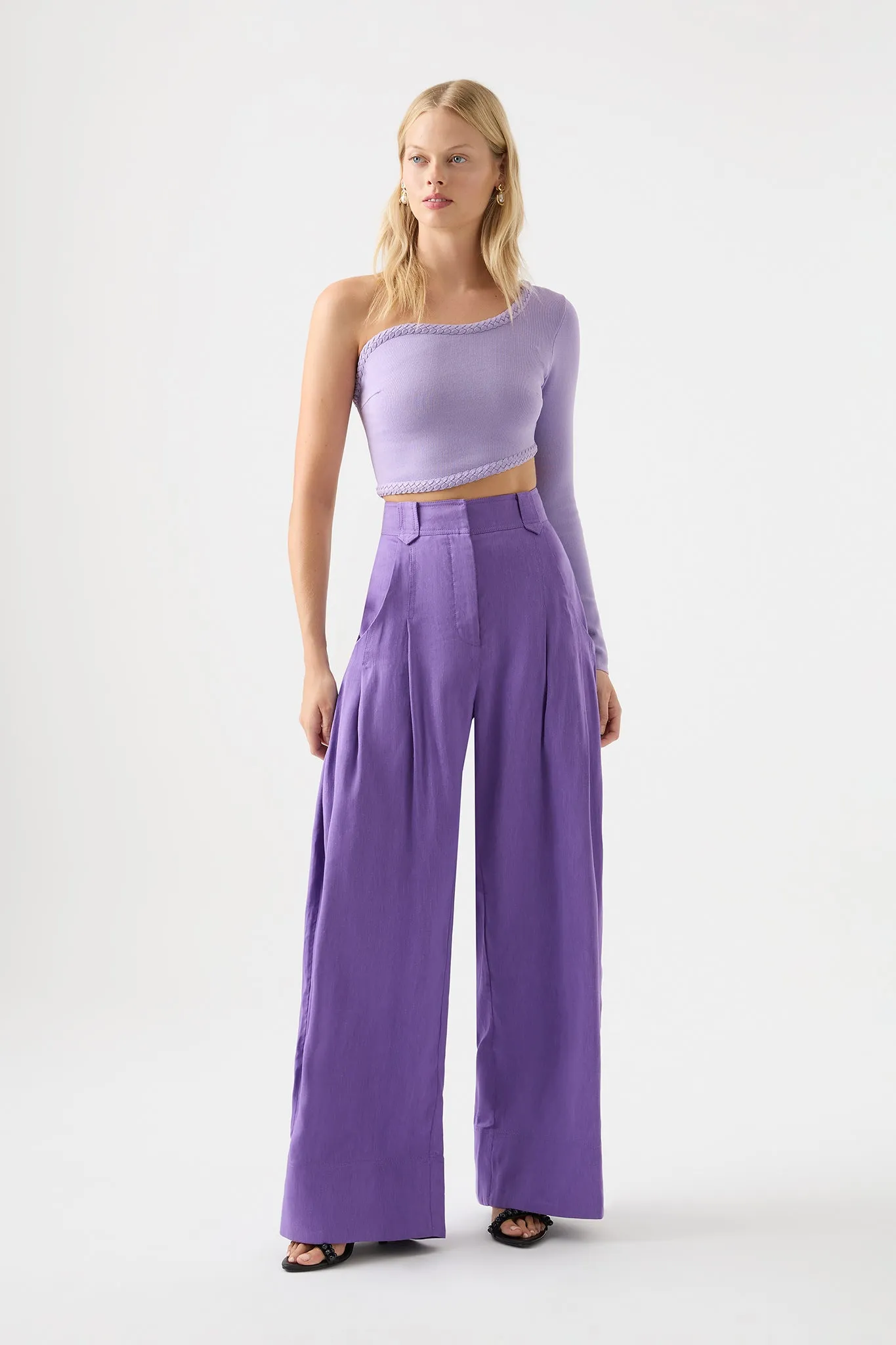 Equinox Pleated Wide Leg Pant sold by Aje