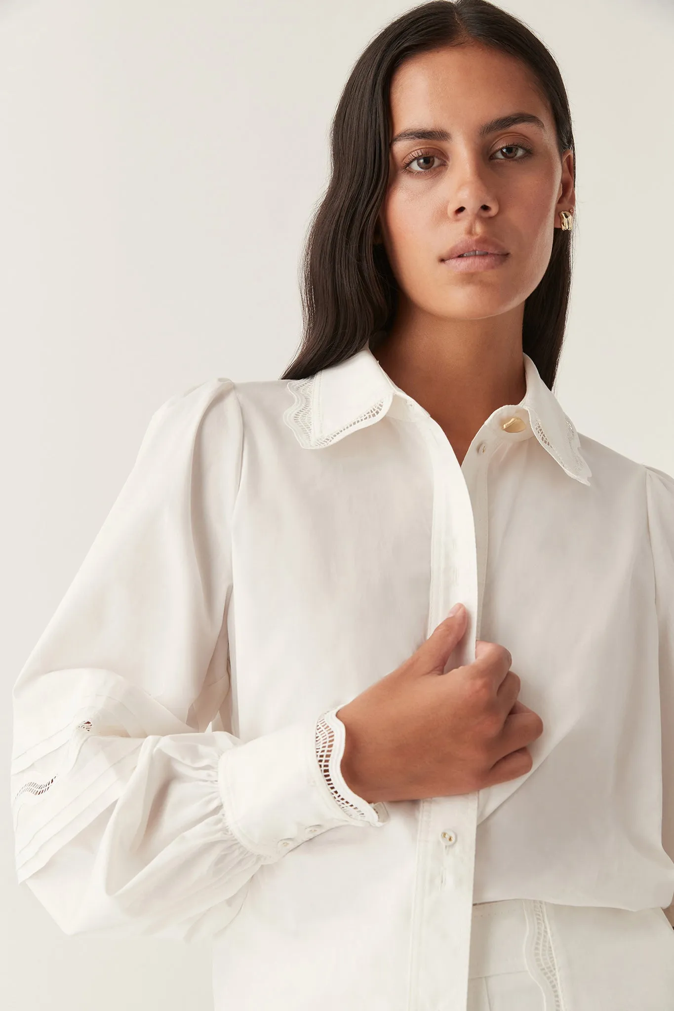 Reva Wave Trim Blouse sold by Aje product image thumbnail 4