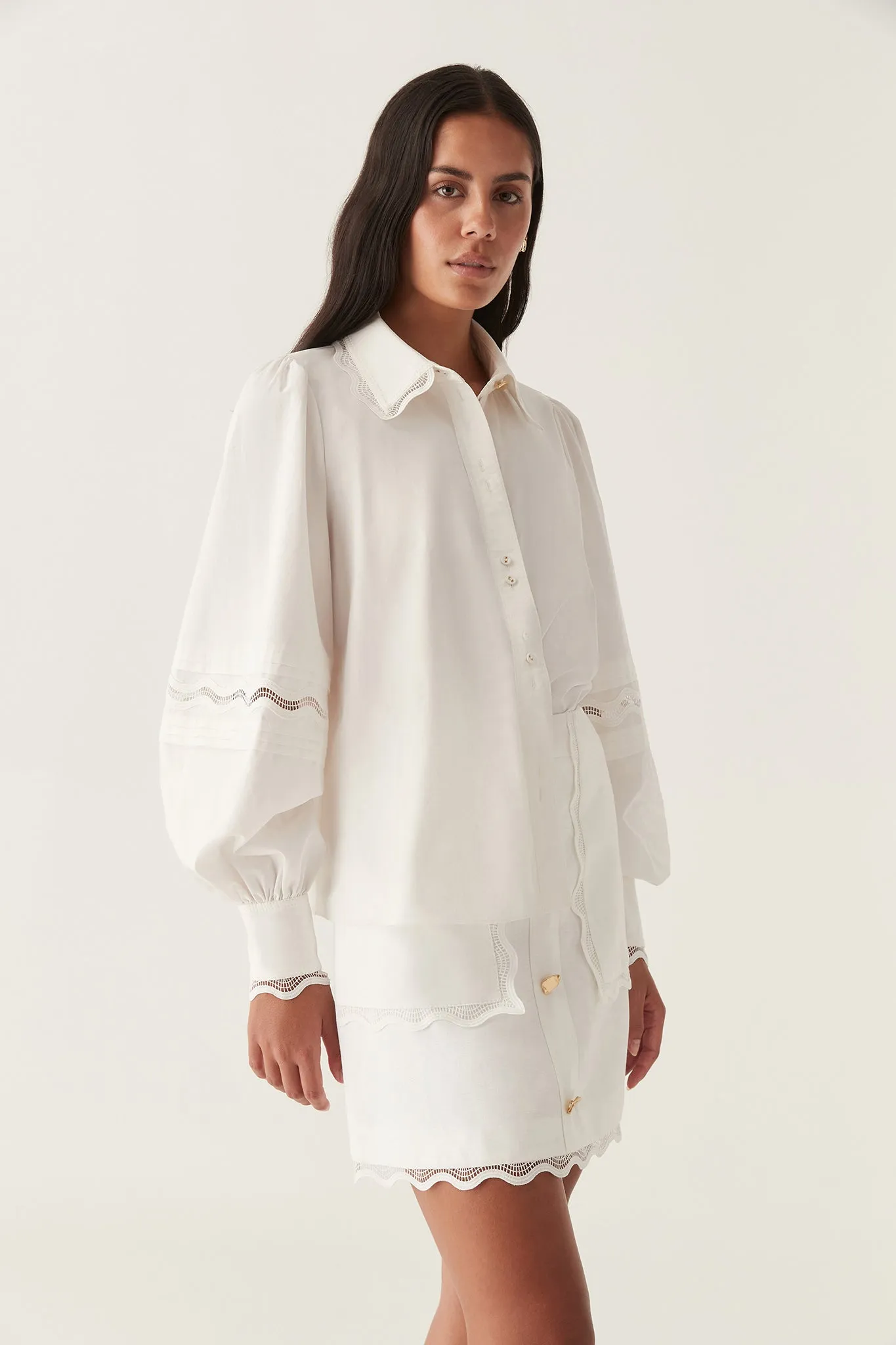 Reva Wave Trim Blouse sold by Aje product image thumbnail 5