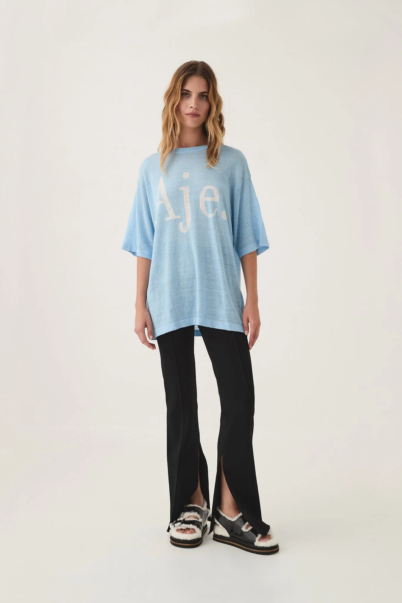 Elvira Oversized Linen Tee sold by Aje product image thumbnail 3