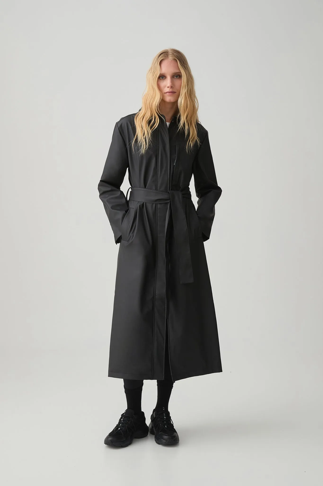 Belted Spray Coat 795 sold by Aje