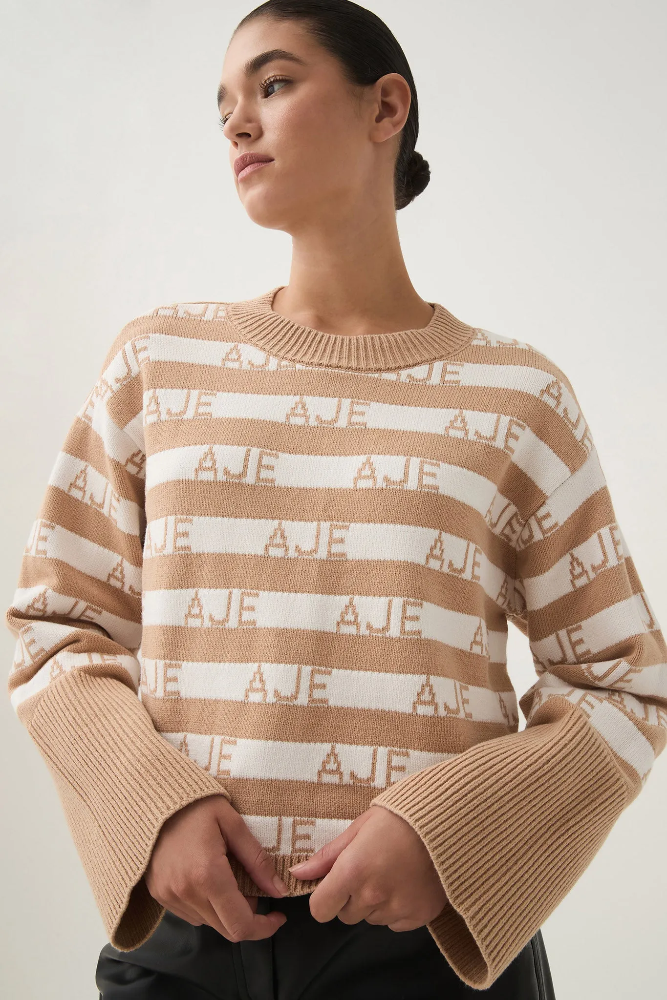 Story Oversized Striped Knit sold by Aje