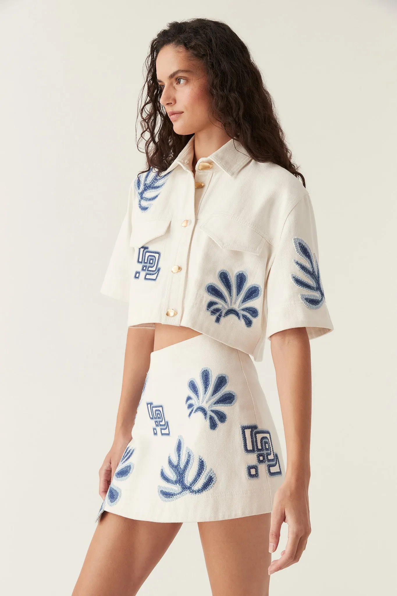 Esprit Embroidered Crop Top sold by Aje product image thumbnail 4