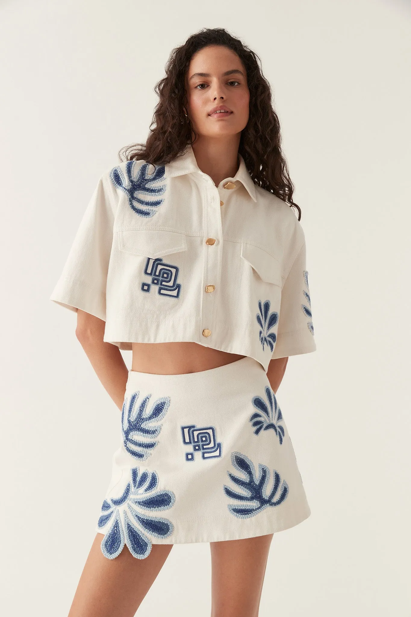 Esprit Embroidered Crop Top sold by Aje product image thumbnail 3