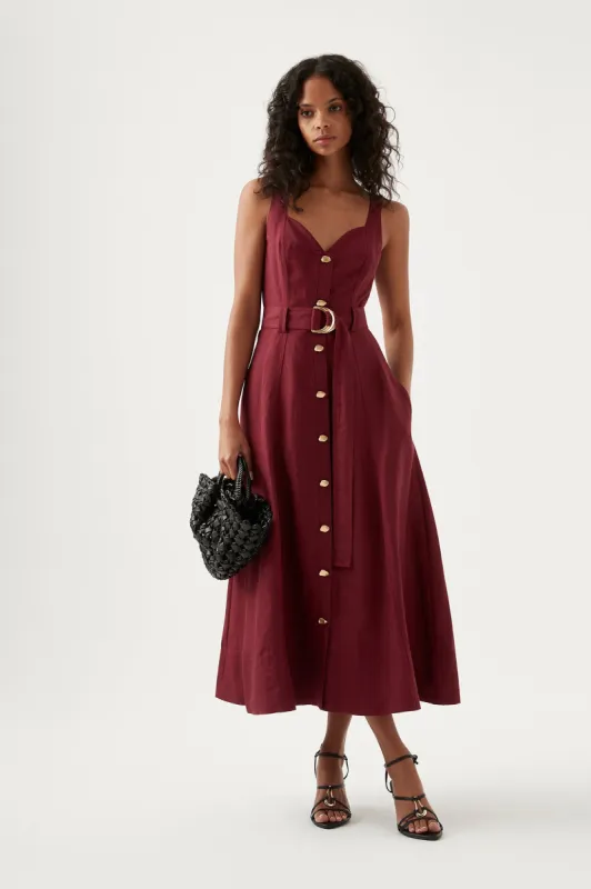 Clay Belted Midi Dress sold by Aje