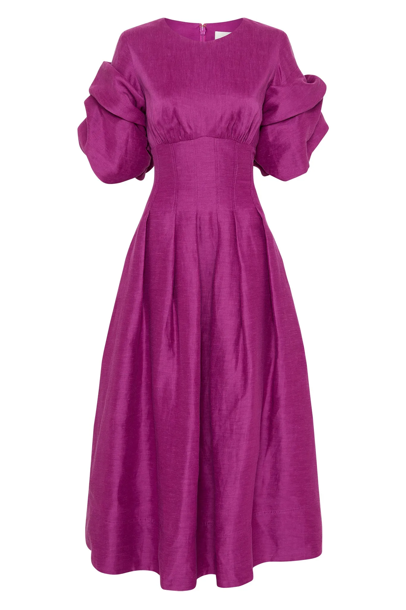 Adelie Puff Sleeve Midi Dress sold by Aje product image thumbnail 2