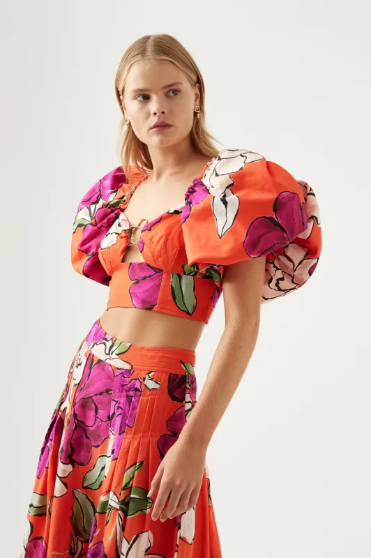 Marcel Puff Sleeve Bodice sold by Aje