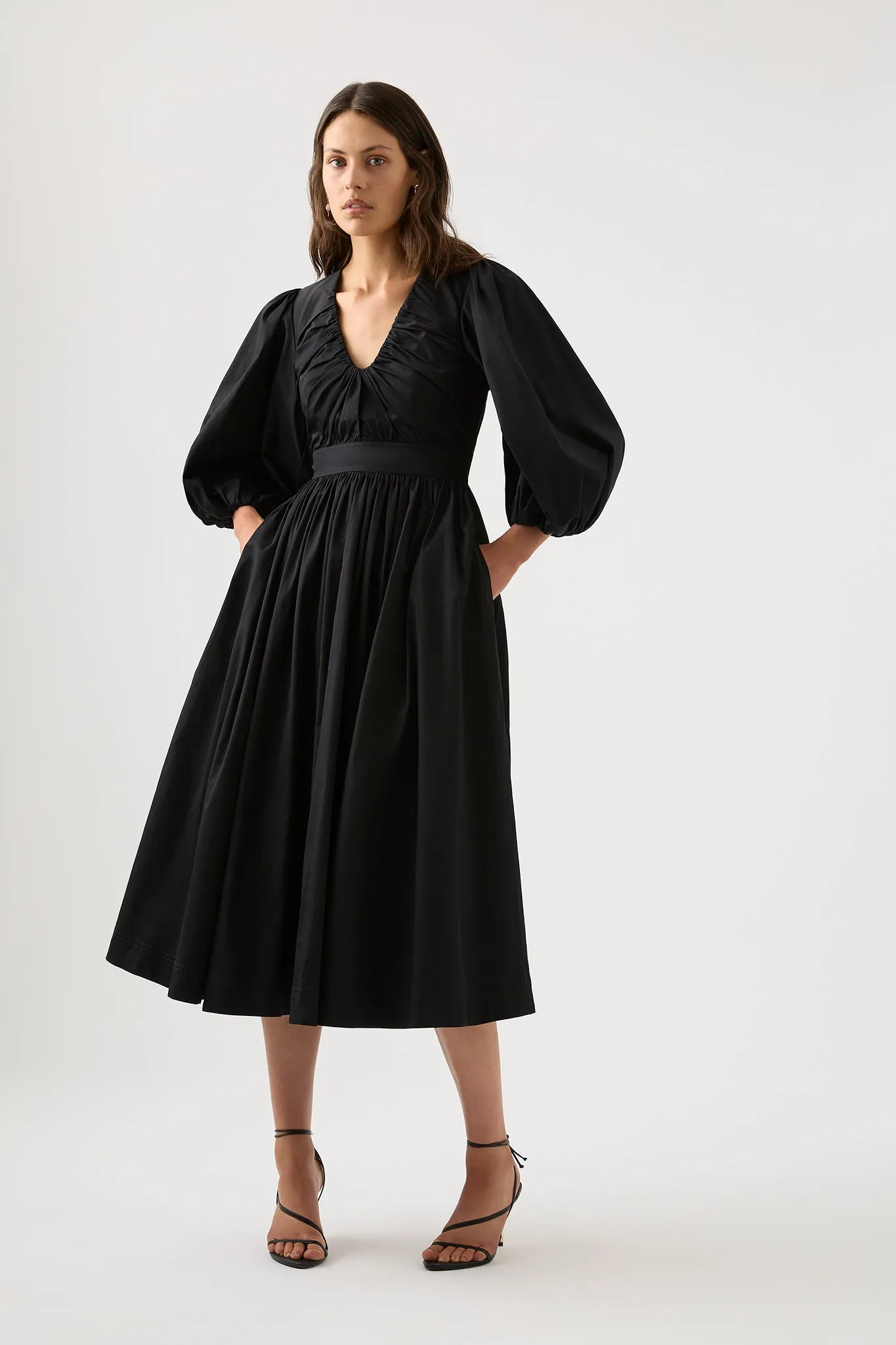 Audrey Waisted Midi Dress sold by Aje product image thumbnail 4