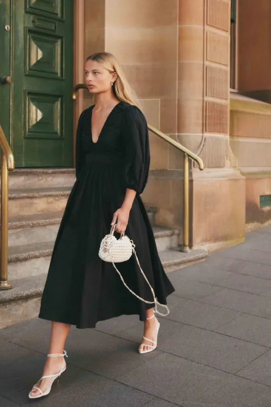 Audrey Waisted Midi Dress sold by Aje