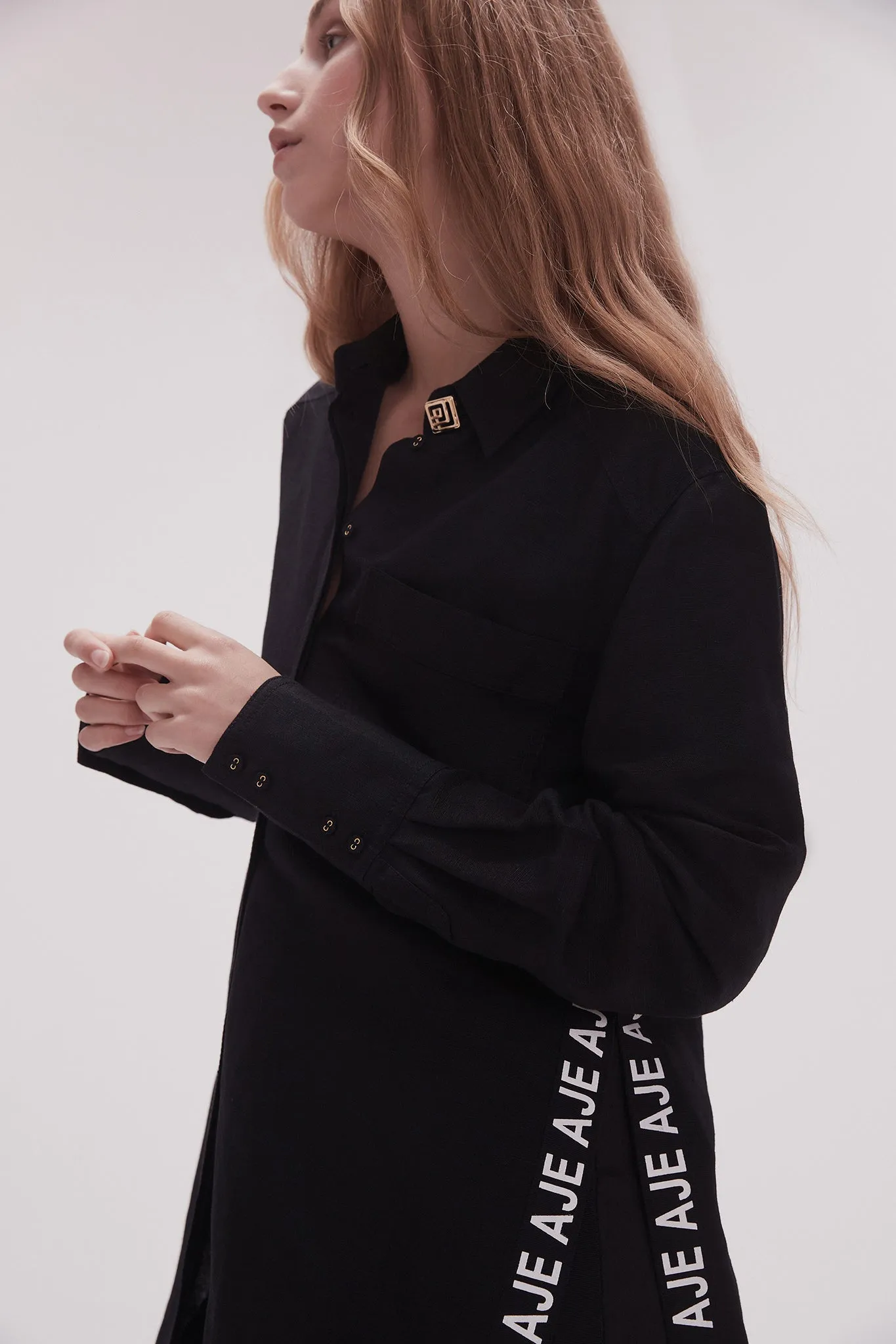 Maggie Logo Split Shirt sold by Aje product image thumbnail 4