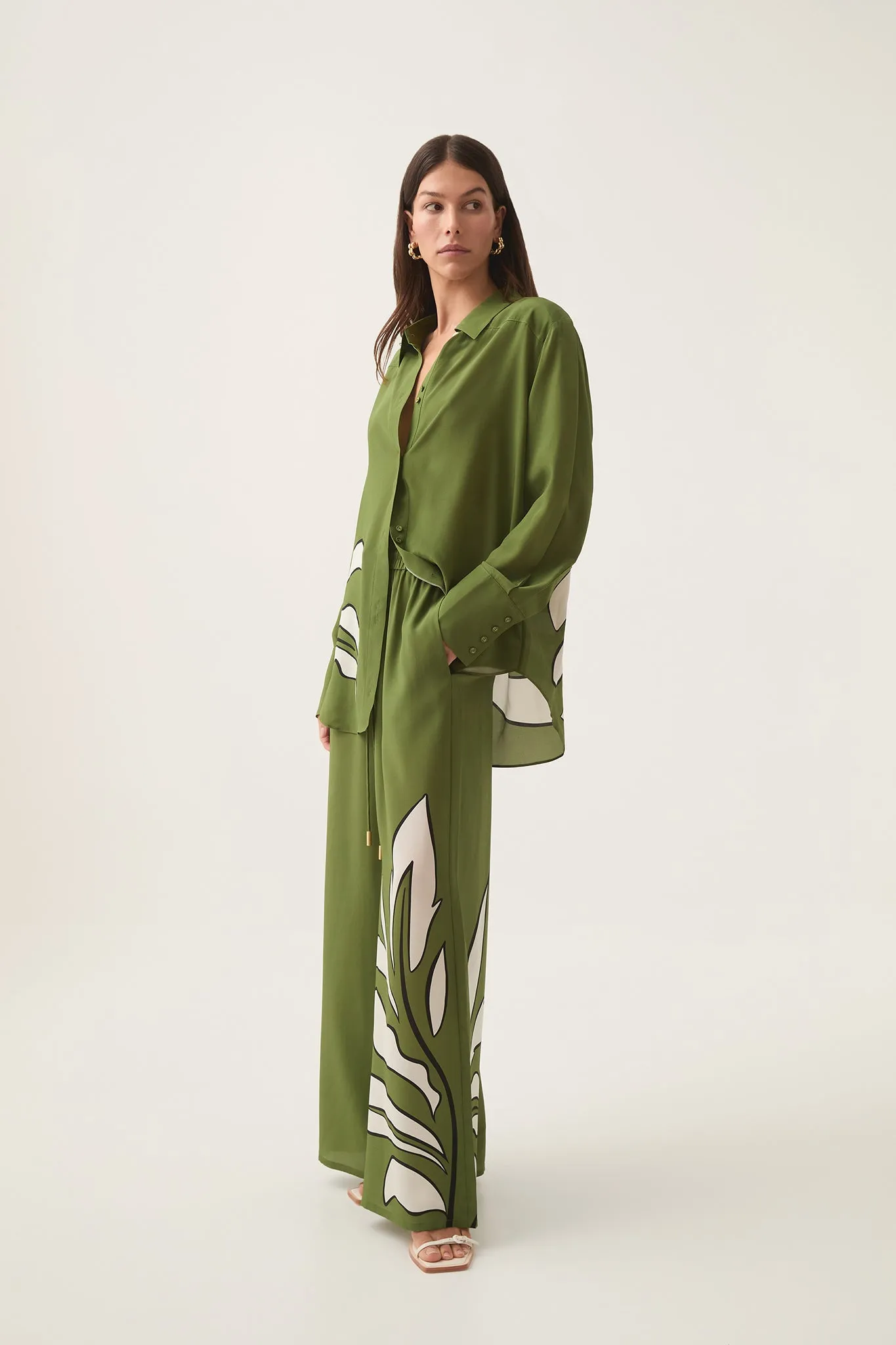 Planetary Silk Drawcord Pant sold by Aje product image thumbnail 3