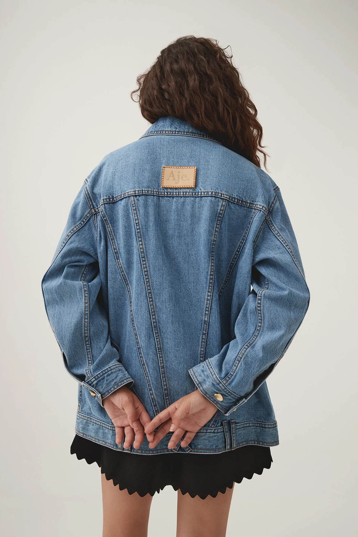 Aradia Oversized Denim Jacket sold by Aje product image thumbnail 5