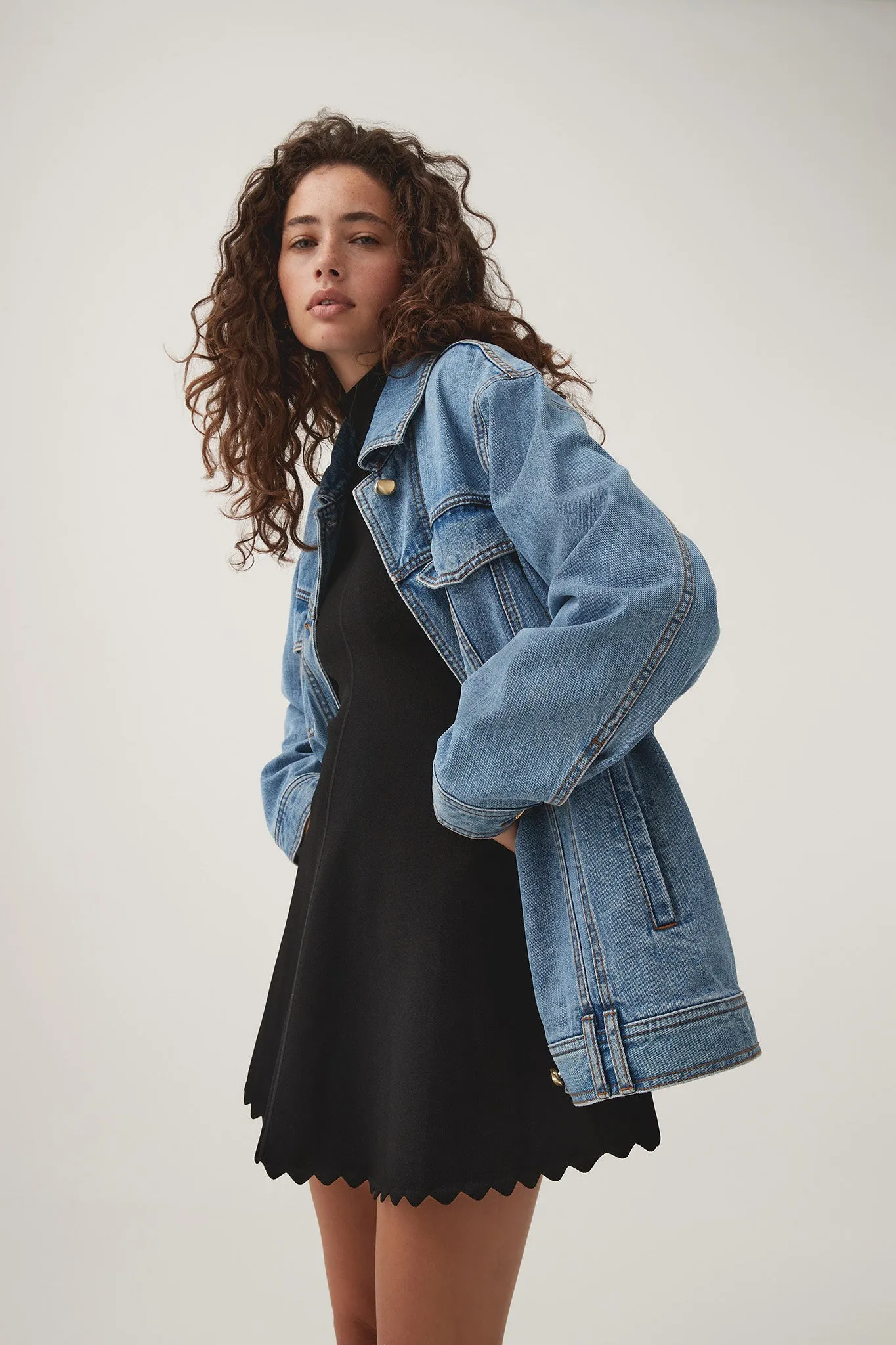 Aradia Oversized Denim Jacket sold by Aje
