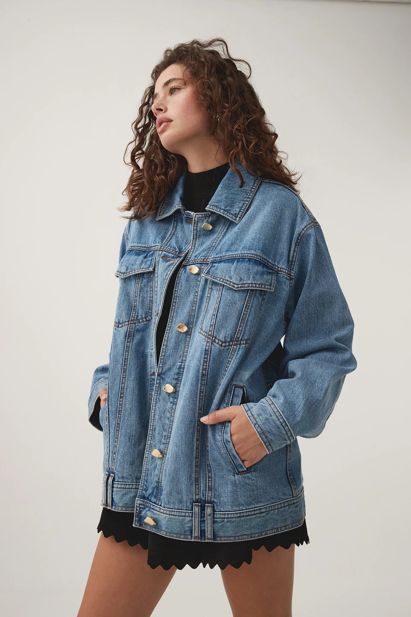 Aradia Oversized Denim Jacket sold by Aje product image thumbnail 3