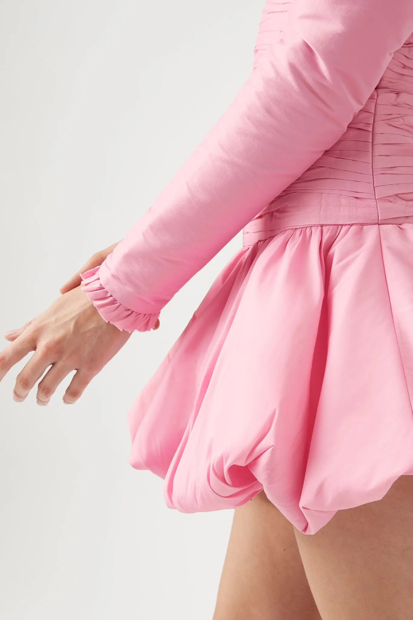 Bijou Ruched Long Sleeve Mini Dress sold by Aje product image thumbnail 4