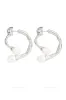 Ramona Pearl Bar Hoop sold by Aje