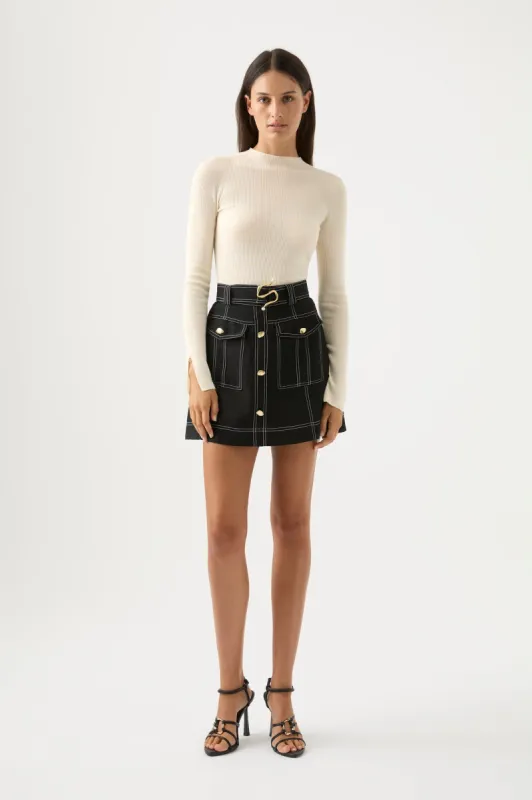 Beacon Utility Mini Skirt sold by Aje