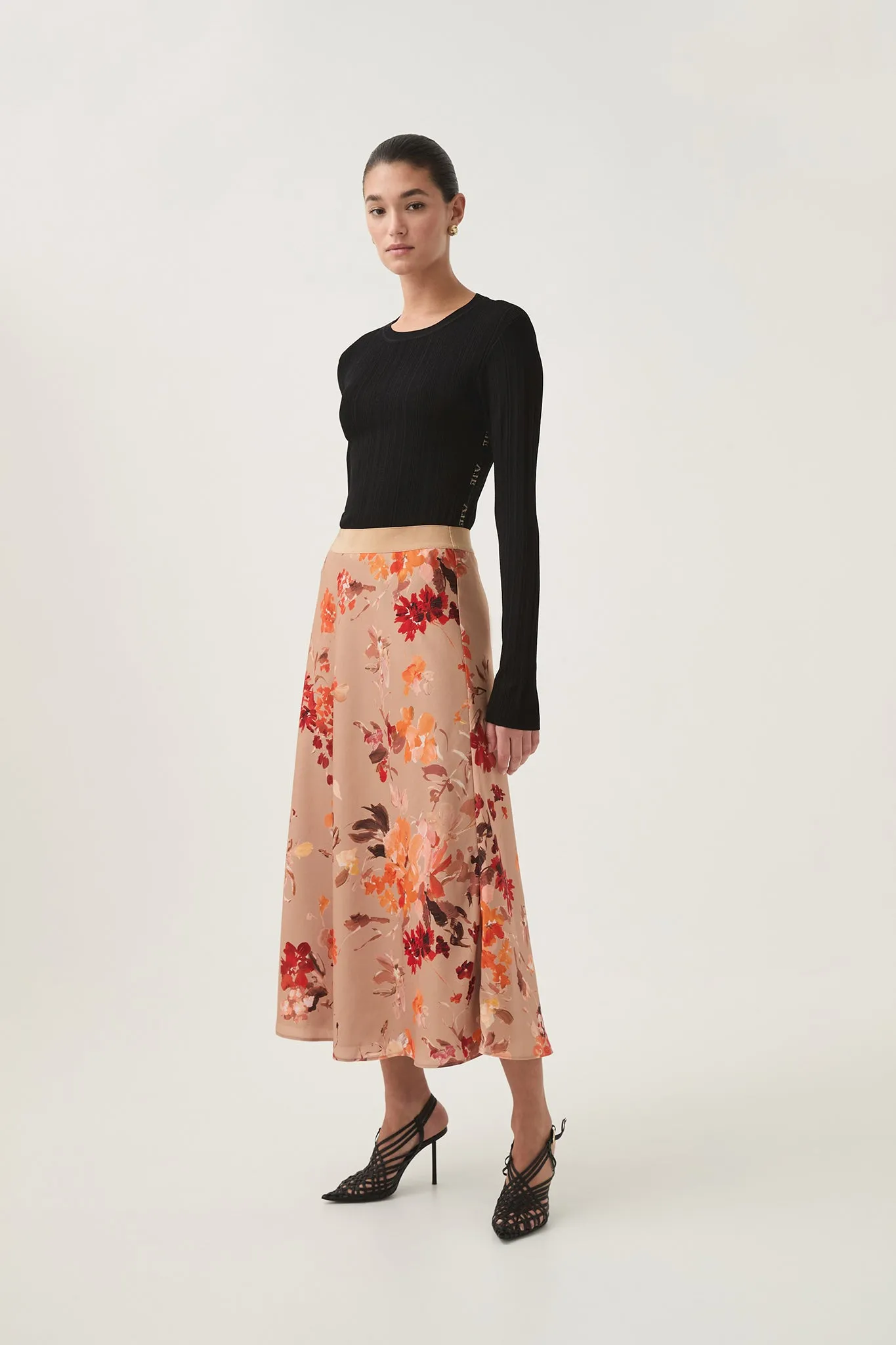 Exurbia Midi Skirt sold by Aje