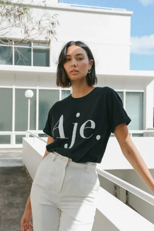 Resurgence Beaded Logo Tee sold by Aje