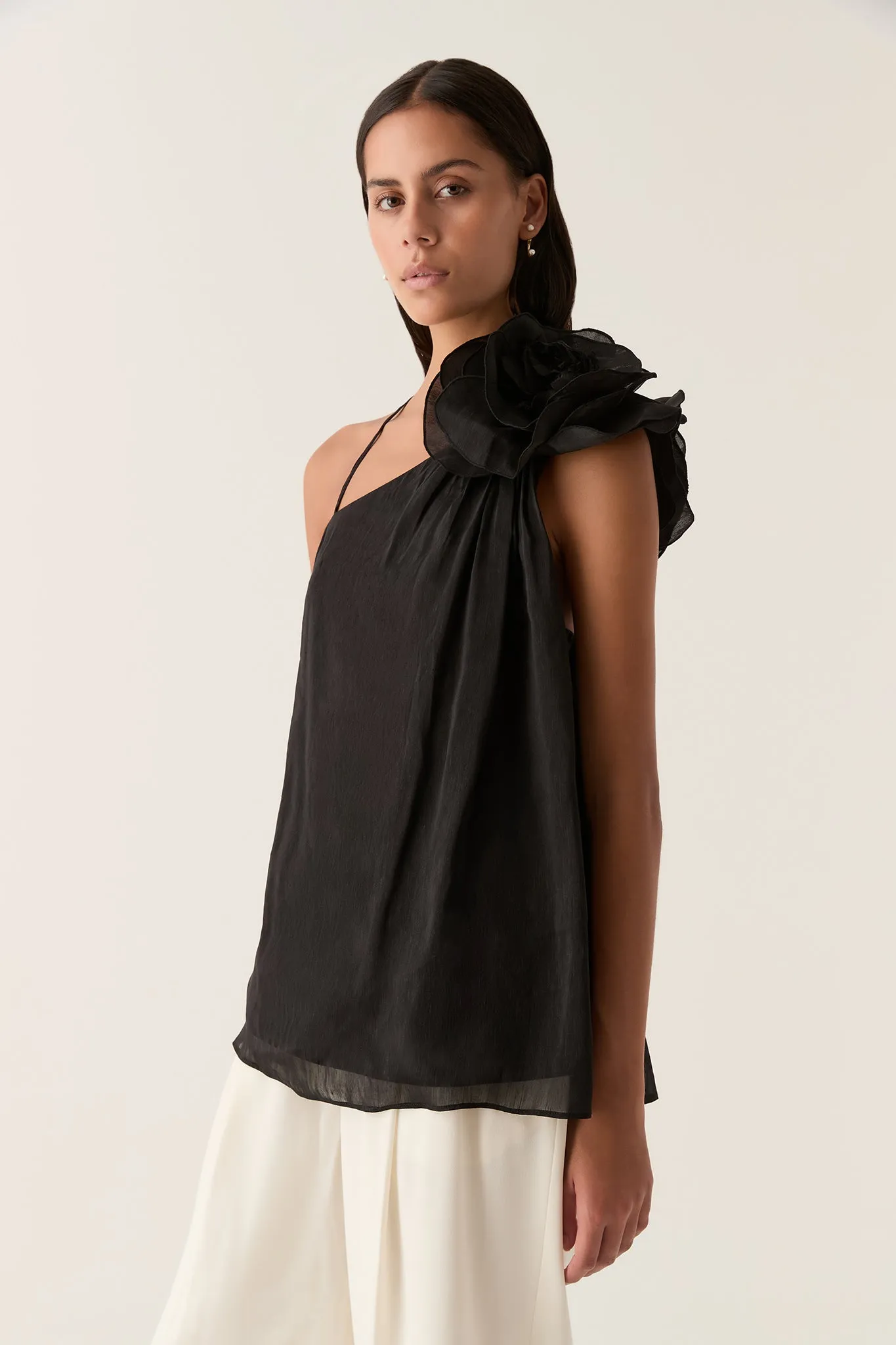 Quintessa Flower Top sold by Aje