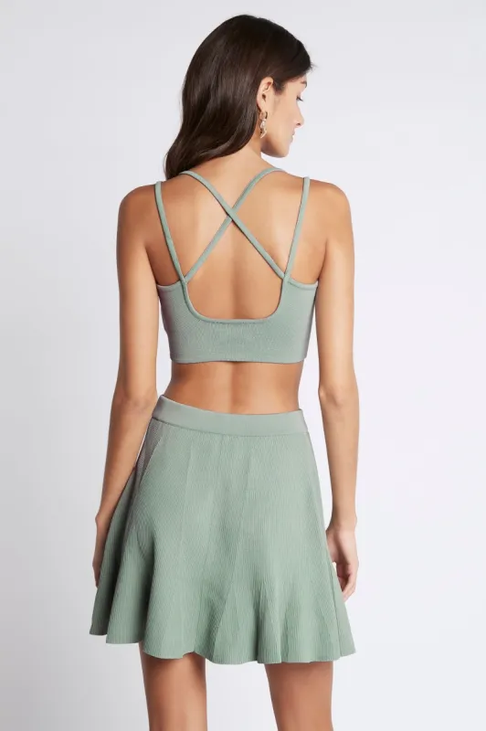 Bardot Knit Logo Bustier Top sold by Aje