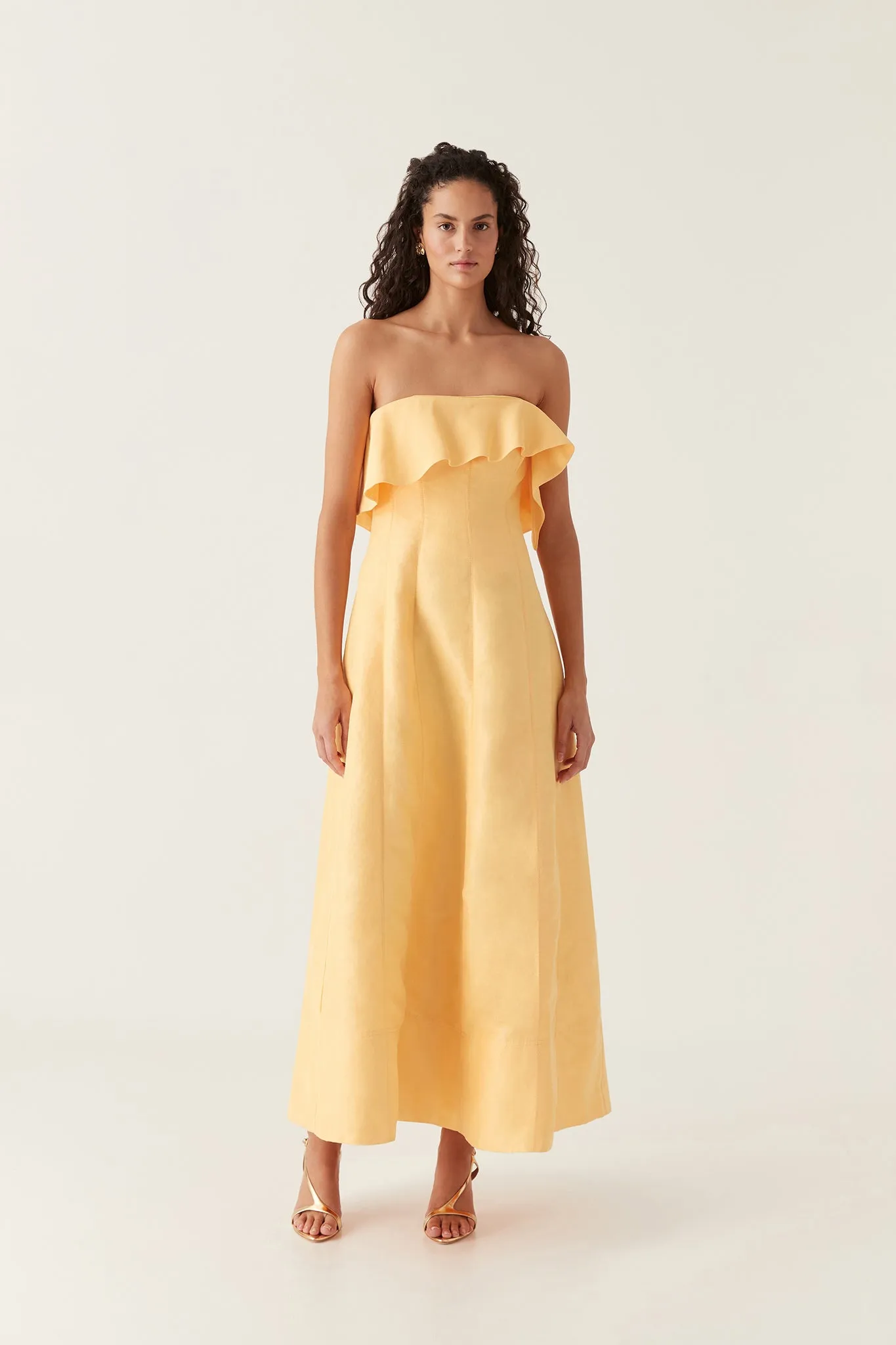 Shallows Strapless Gown sold by Aje