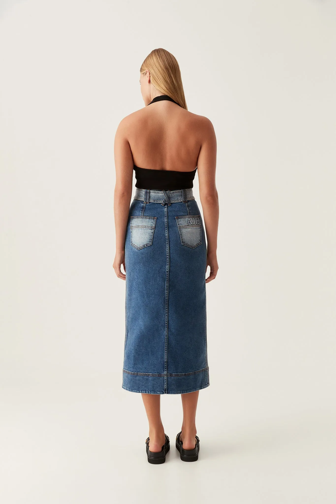 Embrace Denim Midi Skirt sold by Aje product image thumbnail 5