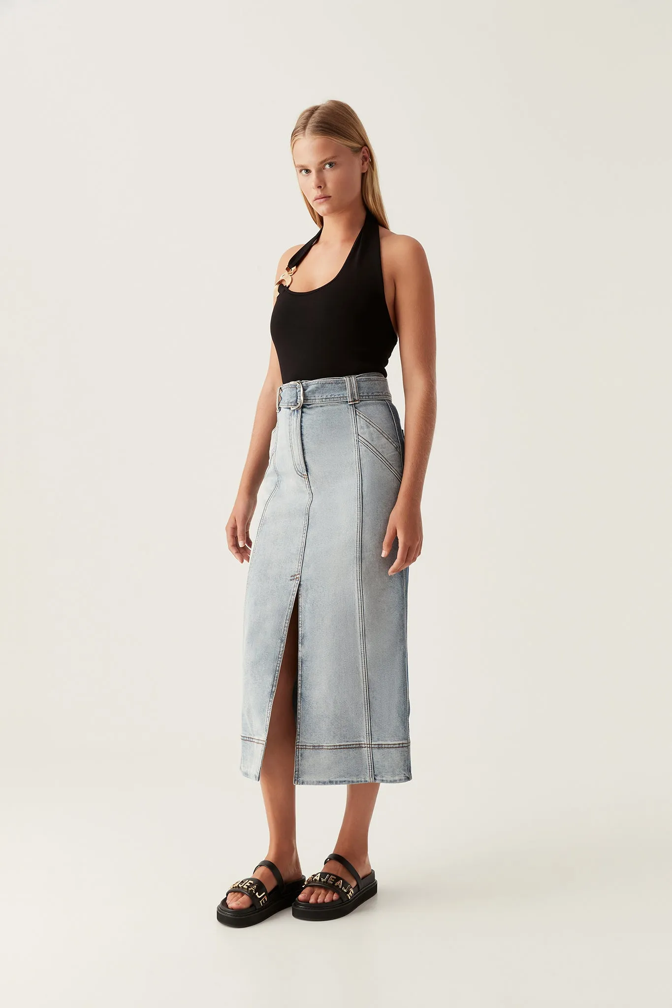 Embrace Denim Midi Skirt sold by Aje product image thumbnail 3
