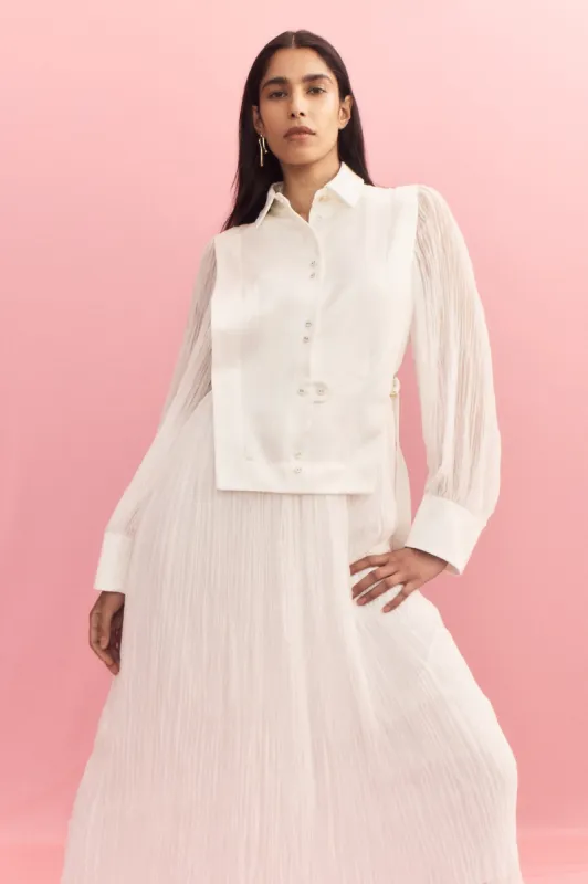 Aeriel Bib Front Maxi Dress sold by Aje