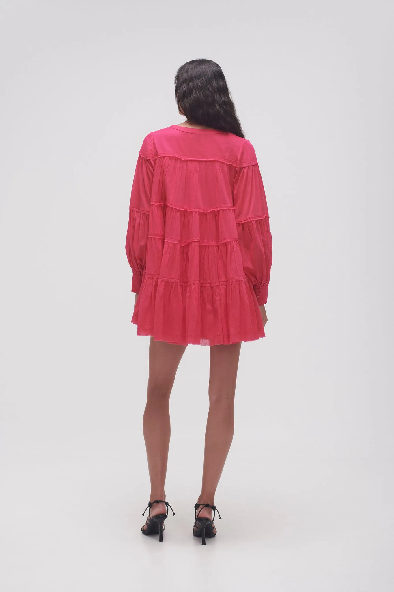 Sally Tiered Plunge Mini Dress sold by Aje product image thumbnail 5