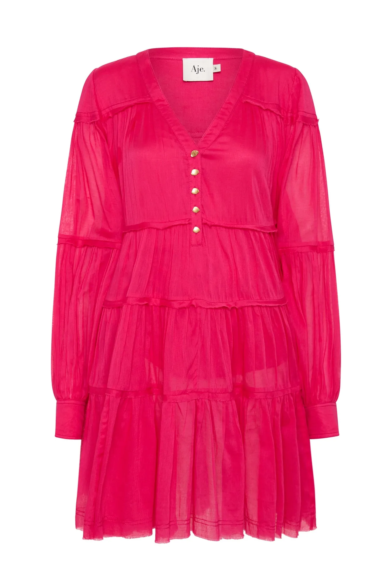 Sally Tiered Plunge Mini Dress sold by Aje product image thumbnail 2