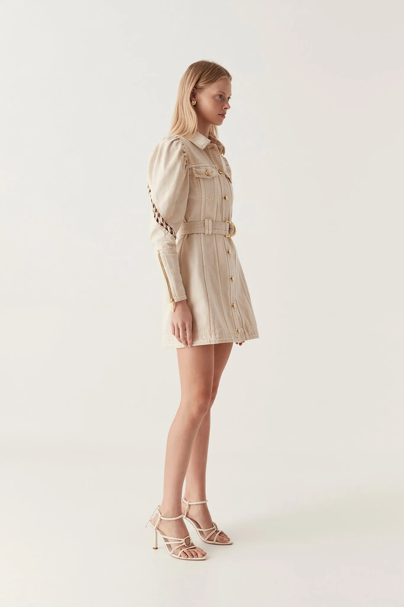 Effie Braided Denim Mini Dress sold by Aje product image thumbnail 3