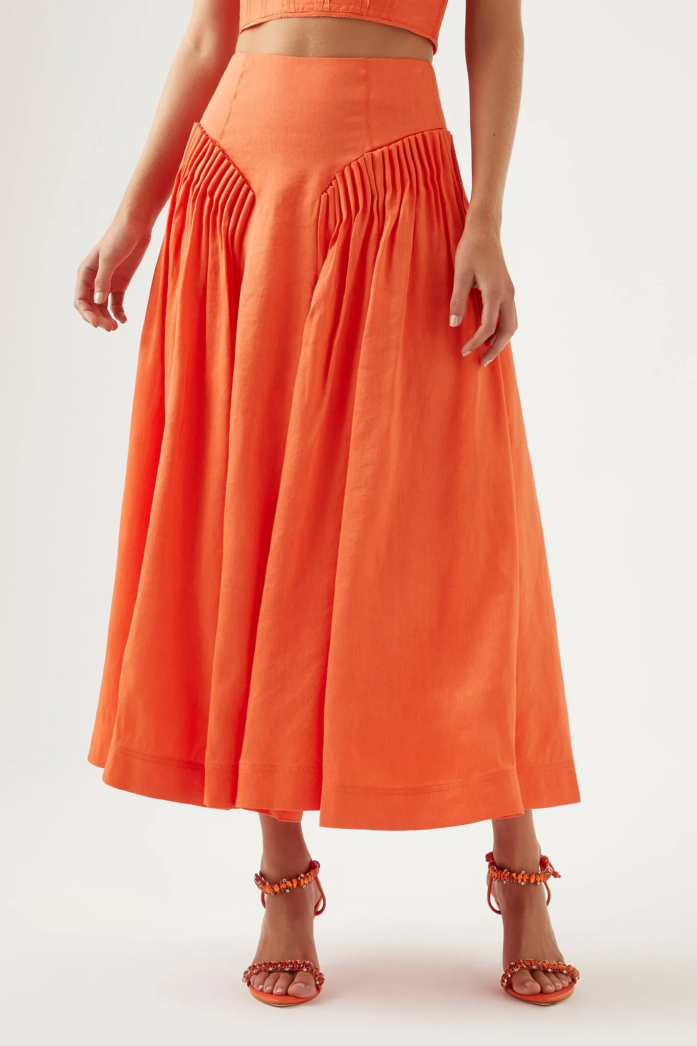 Yves Midi Skirt sold by Aje product image thumbnail 5