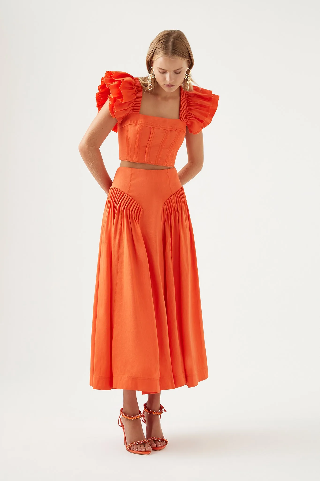 Yves Midi Skirt sold by Aje product image thumbnail 3