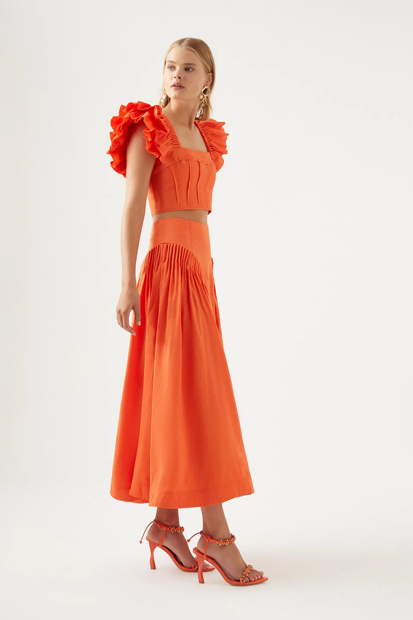 Yves Midi Skirt sold by Aje product image thumbnail 4